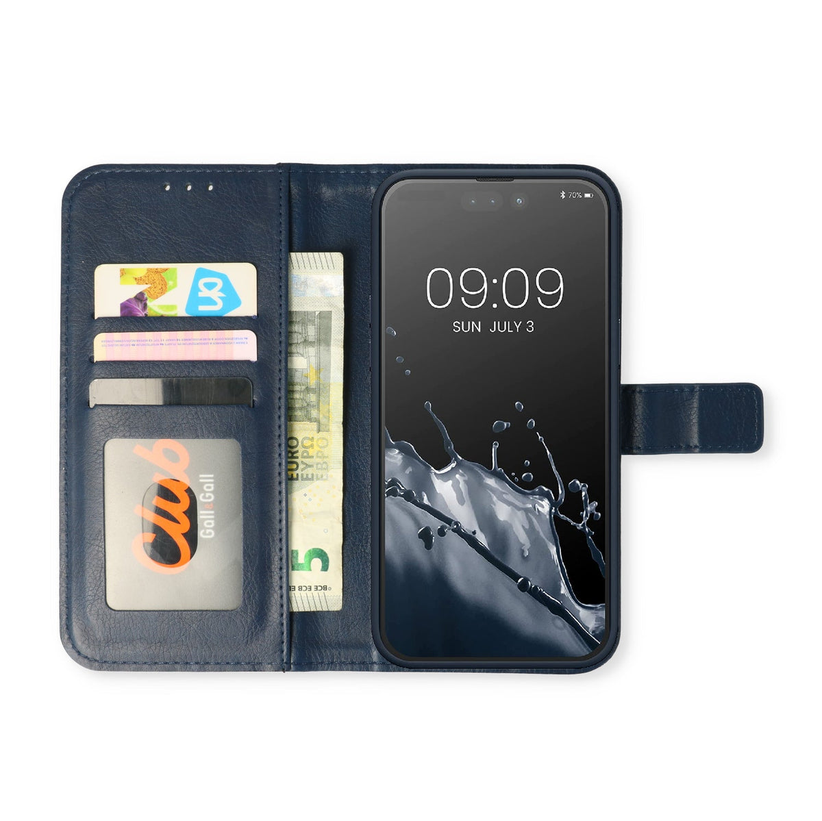 Apple iPhone 15 Pro Hoesje - Blauw - Bookcase