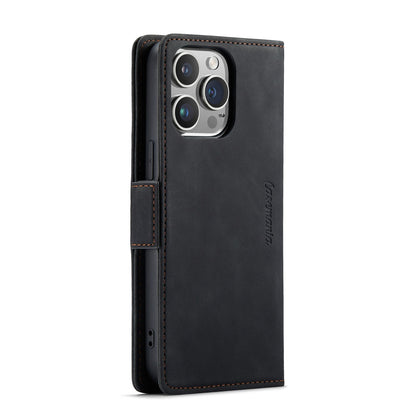 Apple iPhone 15 Pro Max Hoesje - Charcoal Gray - Portemonnee MagSafe Bookcase