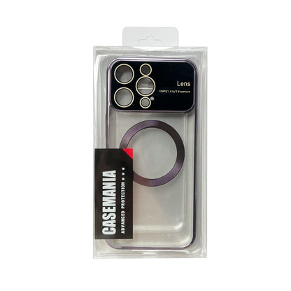 Apple iPhone 15 Pro Hoesje - Paars - Siliconen MagSafe Back Cover met Camerabescherming