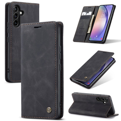 Samsung Galaxy A34 5G Hoesje - Charcoal Gray - Dunne Bookcase