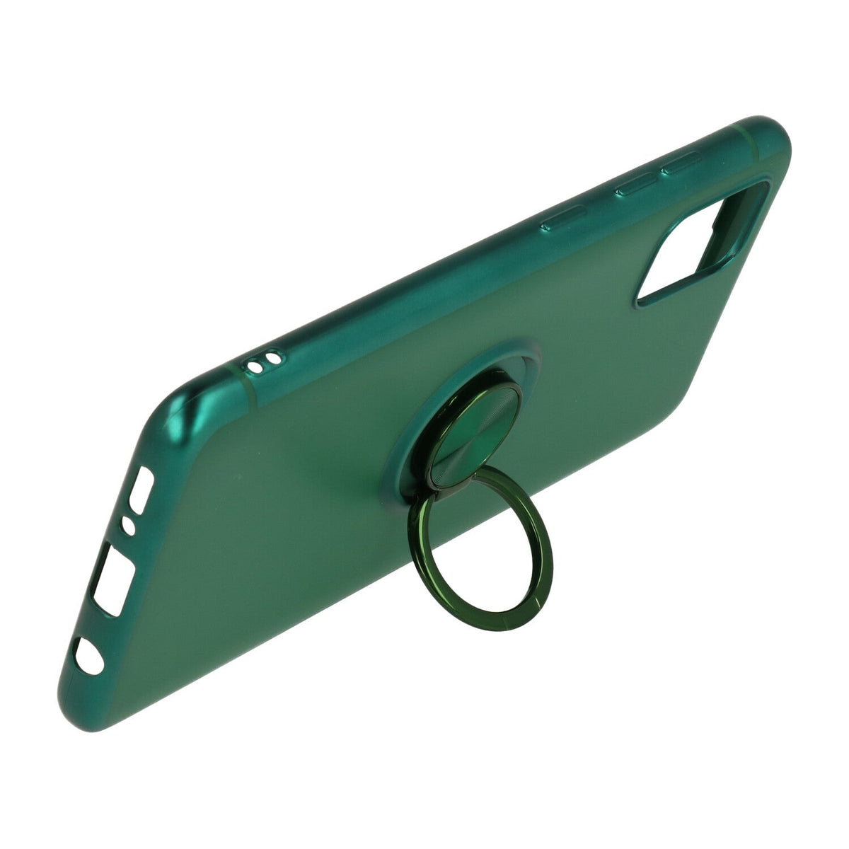 Samsung Galaxy S20 Ultra Case - Green - Silicone Ring Kickstand Back Cover