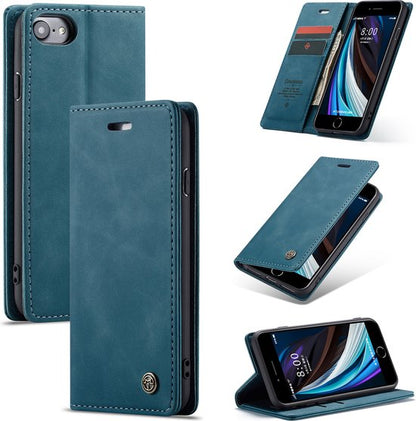 Apple iPhone SE (2020) Hoesje - Emerald Green - Dunne Bookcase