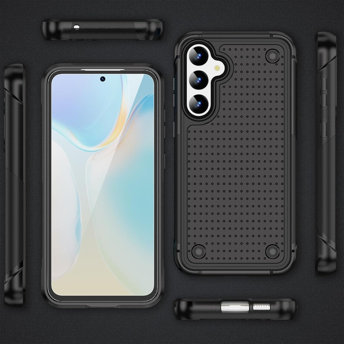 Samsung Galaxy S25 Plus Hoesje - Zwart - Heavy Duty Armor Back Cover