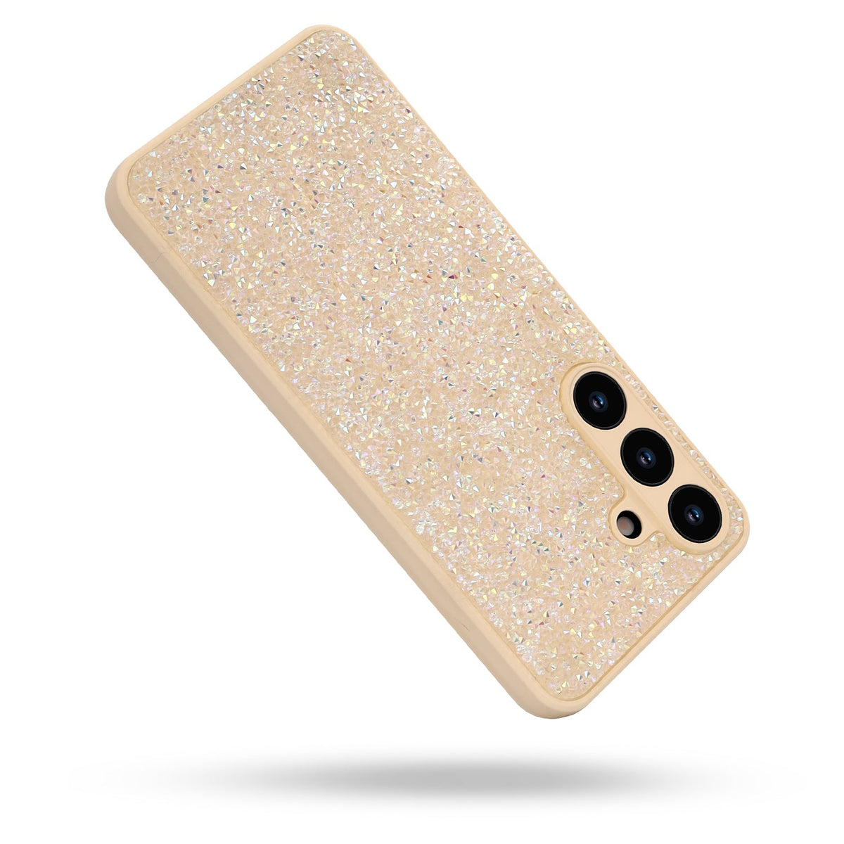 Samsung Galaxy A17 Hoesje - Goud - Diamant Glitter Back Cover