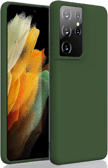 Samsung Galaxy S21 Ultra Hülle - Grün - Silikon Back Cover