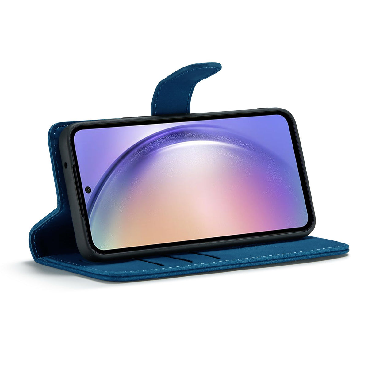Samsung Galaxy S25 Hoesje - Navy Blue - 2 in 1 Bookcase