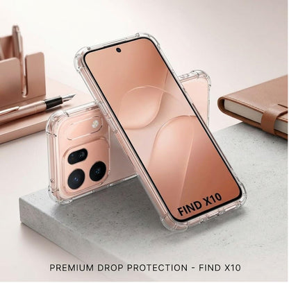 OPPO Find X10 Hoesje - Transparant - Anti Shock Back Cover