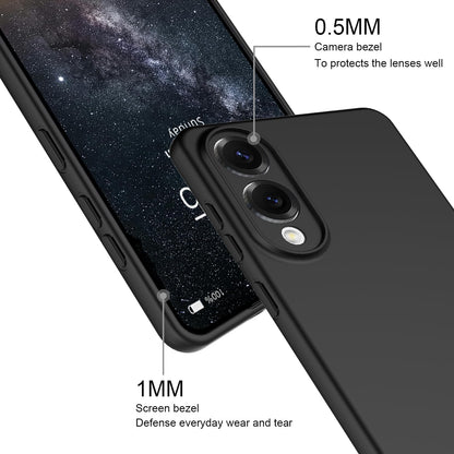 Samsung Galaxy S25 Edge Hoesje - Zwart - Siliconen Camera Bescherming Back Cover