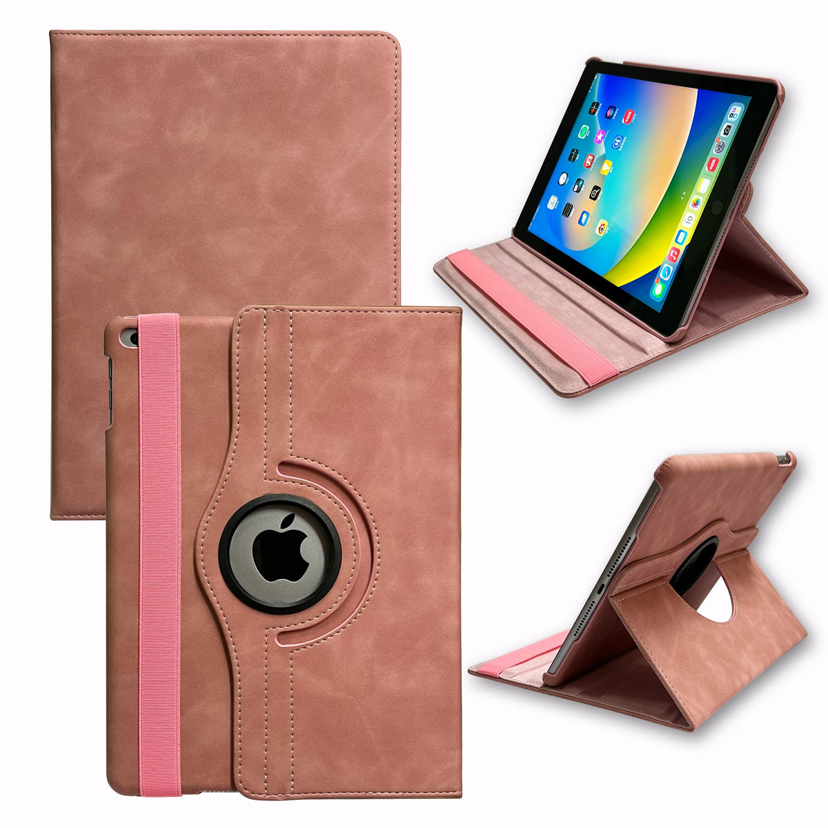 Apple iPad Air 1 9.7 (2013) Tablethoes - Pale Pink - Draaibare Bookcase