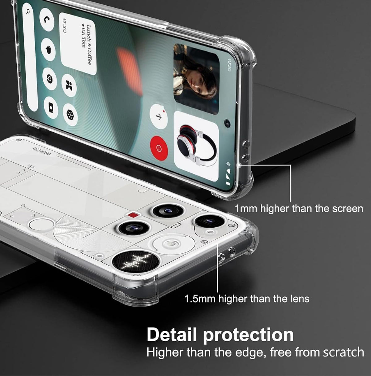 Nothing Phone 3 Hoesje - Transparant - Anti-Shock Back Cover