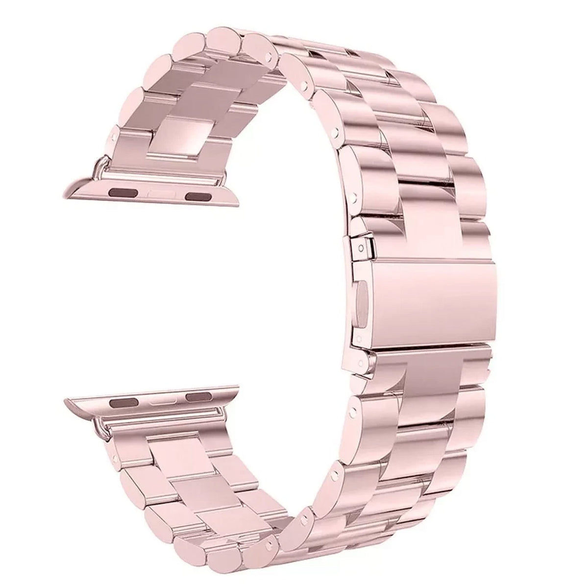 Apple Watch Bandje 38/40/41/42 mm - RVS Metalen Schakelband - Rosegoud
