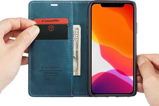 iPhone 11 Hoesje - Emerald Green - Dunne Bookcase