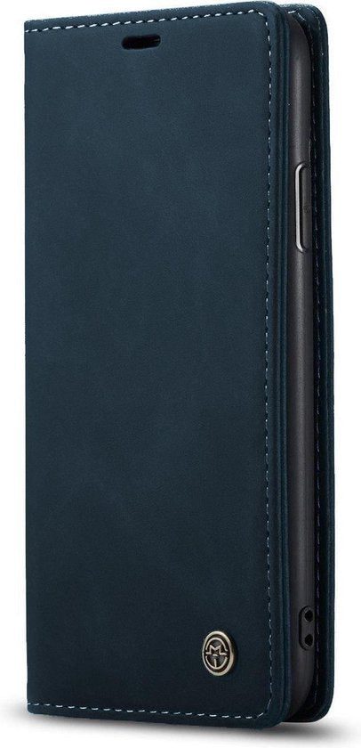 iPhone 11 Hoesje - Navy Blue - Dunne Bookcase