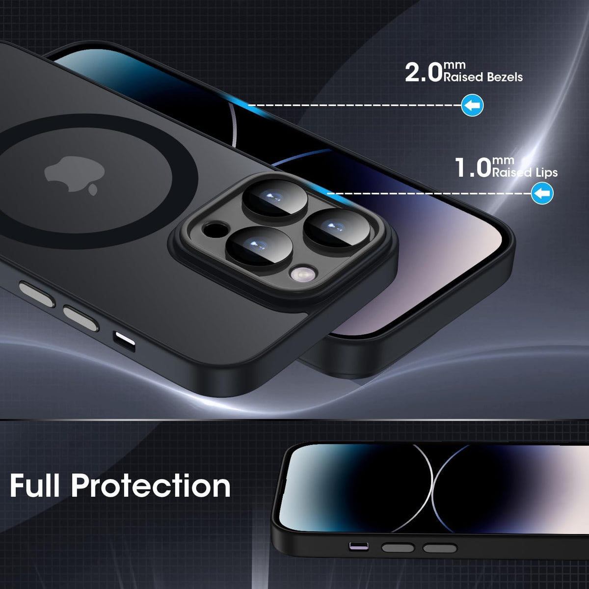iPhone 12 Pro Hoesje - Zwart - Matte Armor MagSafe Back Cover