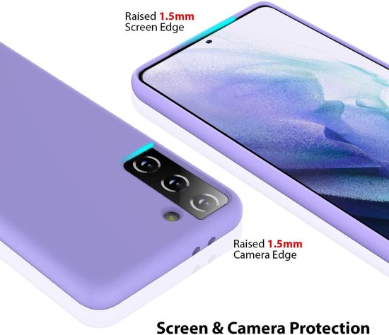 Samsung Galaxy S21 Plus Hoesje - Paars - Siliconen Back Cover