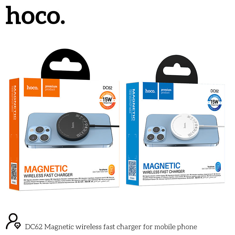 Hoco 15W Kabelloses Ladegerät für MagSafe - Weiß