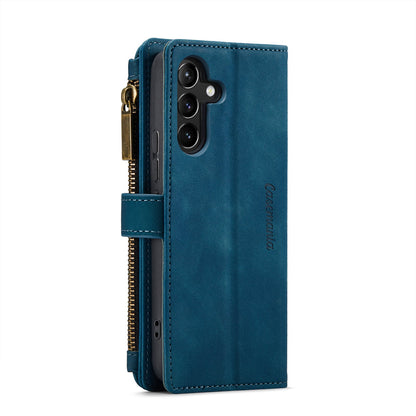 Samsung Galaxy A34 5G Hoesje - Navy Blue - Luxe Bookcase met Rits