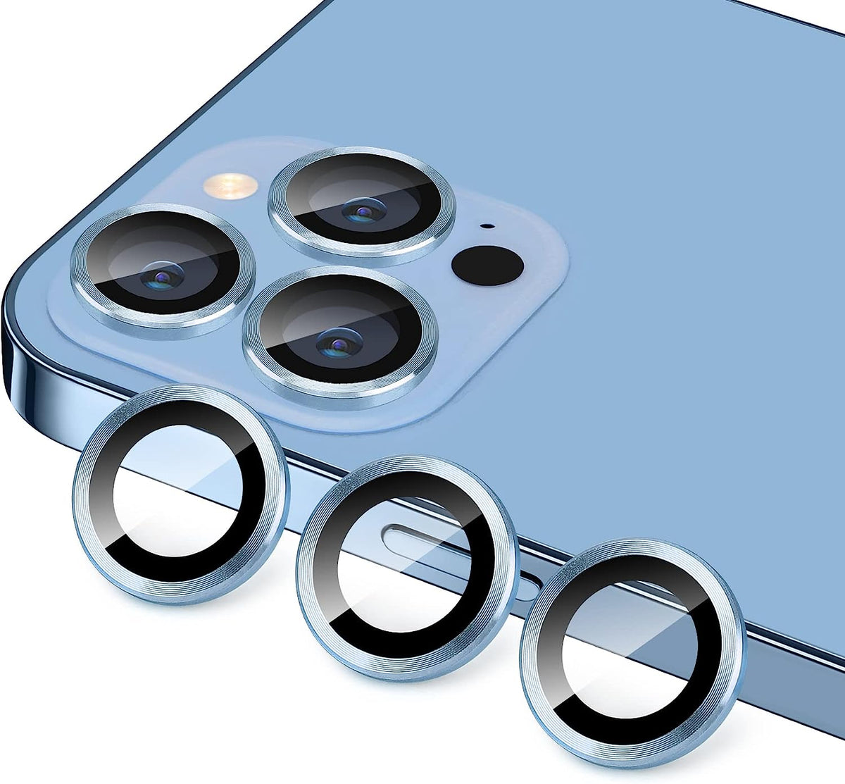 Apple iPhone 13 Pro Lens Protector - Blauw - 1 Stuk