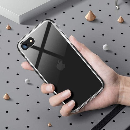 Apple iPhone SE (2020) Hoesje - Zwart - Anti-Shock Back Cover