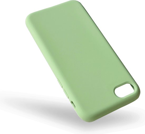Apple iPhone 7 Plus Hoesje - Licht Groen - Liquid Siliconen Back Cover