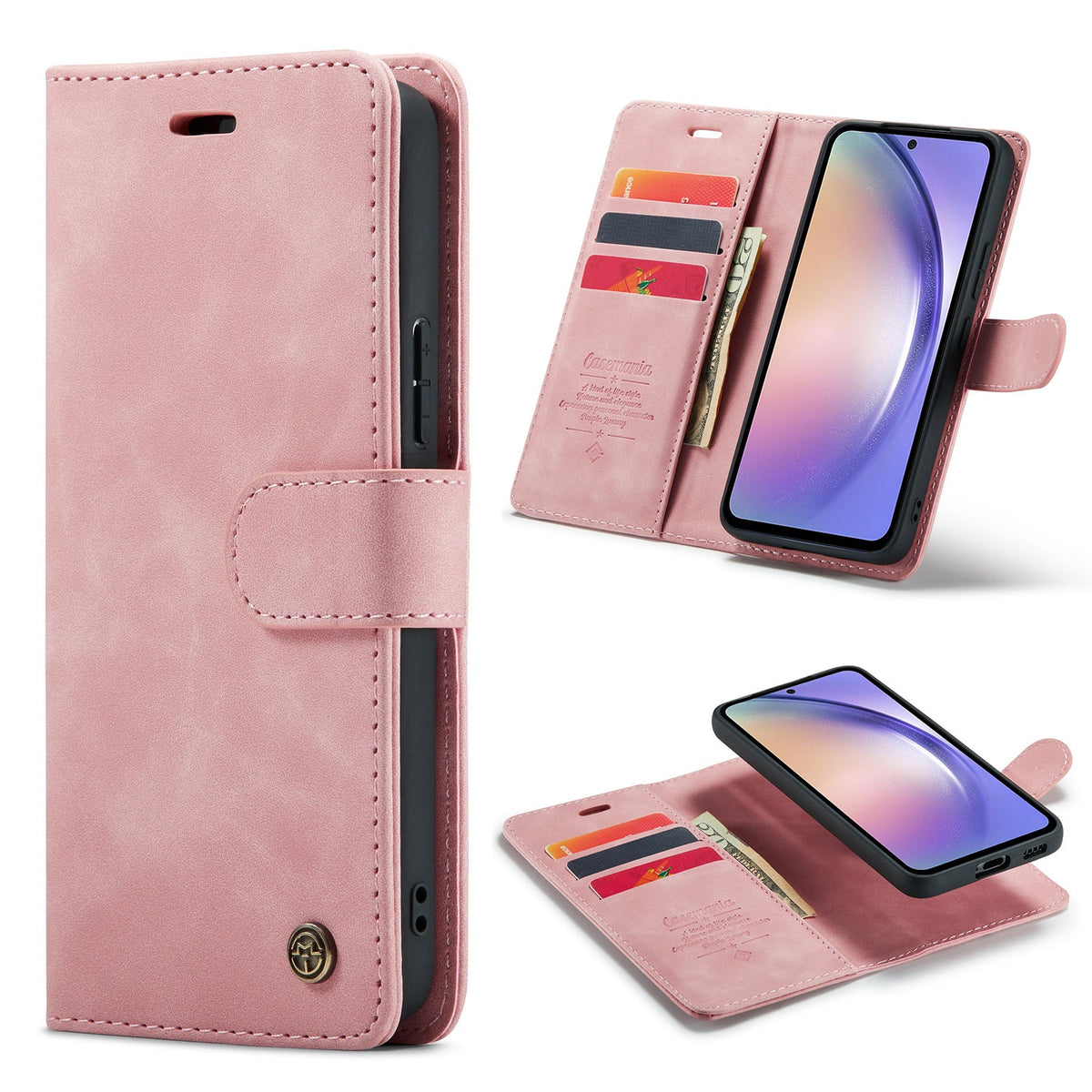 Samsung Galaxy A36 Hoesje - Pale Pink - 2 in 1 Bookcase