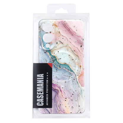 Samsung Galaxy S25 Edge Case - Pink - Marble Glitter MagSafe Back Cover