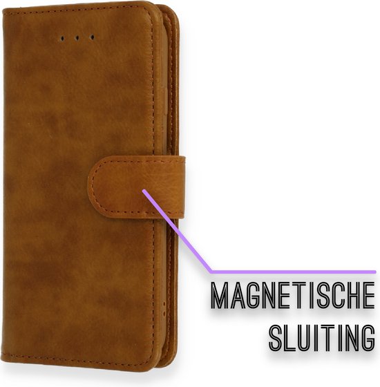 Apple iPhone SE (2020) Hoesje - Bruin - Luxe Bookcase