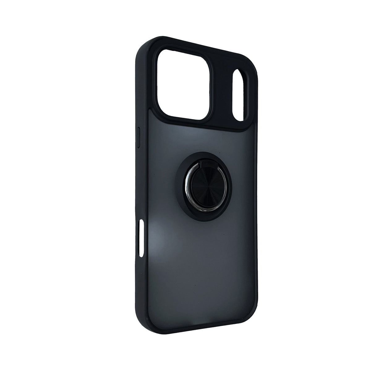 Apple iPhone 18 Pro Max Hoesje - Zwart - Ring Kickstand MagSafe Back Cover