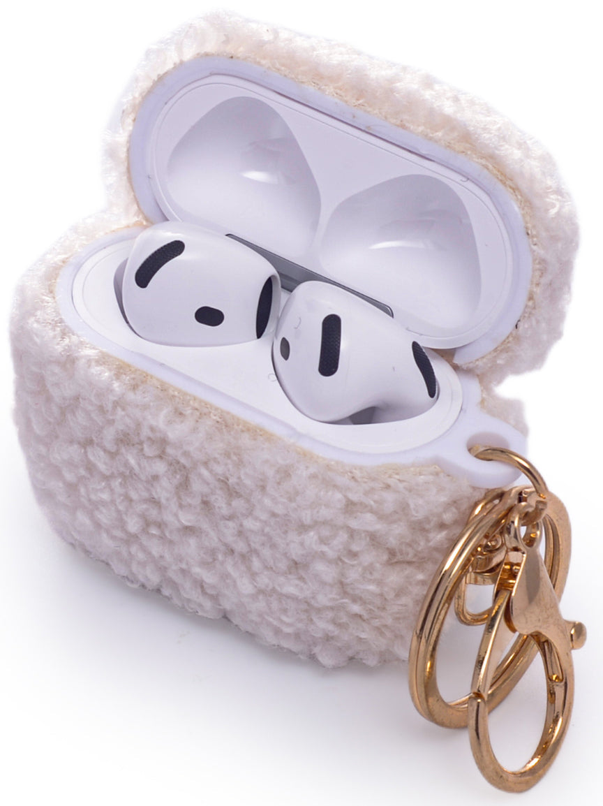 Apple AirPods 4 Hoesje - Teddy Furr - Wit