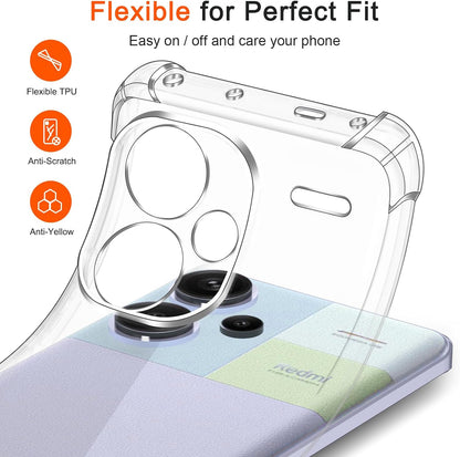 Note 13 Pro Plus Hoesje - Transparant - Anti-Shock Back Cover