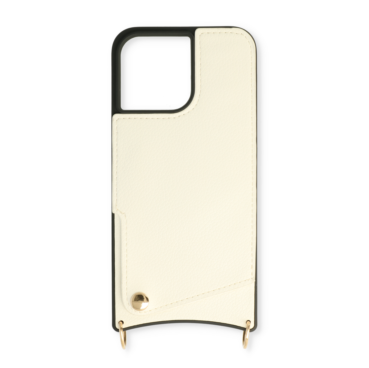 Apple iPhone 13 Pro Hoesje - Wit - Back Cover met Pols Bandje en Telefoonkoord