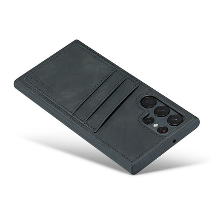 Samsung Galaxy S24 Ultra Hoesje - Charcoal Gray - Back Cover met Pasjeshouder