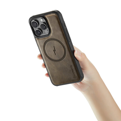 Apple iPhone 16 Pro Max Hoesje - Sienna Brown - Kunstleer MagSafe Back Cover