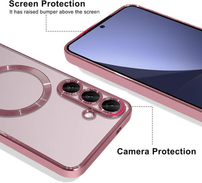 Samsung Galaxy S25 Plus Hoesje - Roze - Siliconen MagSafe Back Cover