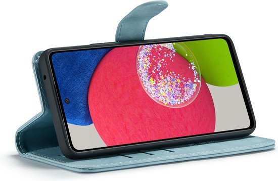 Samsung Galaxy A53 5G Hoesje - Aqua Blue - 2 in 1 Bookcase