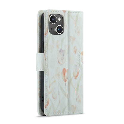 Apple iPhone 14 Hoesje - Tulpen - Print Bookcase