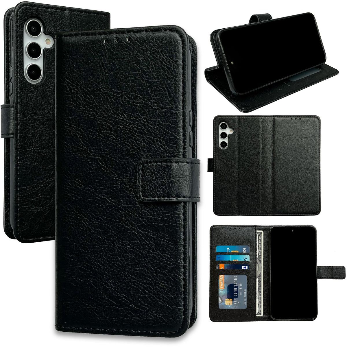 Étui Samsung Galaxy A14 - Noir - Étui portefeuille