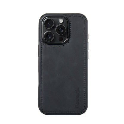 Apple iPhone 16 Pro Hülle - Charcoal Gray - 2-in-1 Klapphülle mit Kartenfach