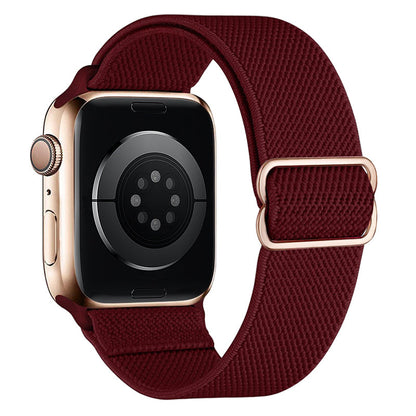 Apple Watch Bandje 44/45/46/49 mm - Hoco Fashion WA04 Nylon - Rood