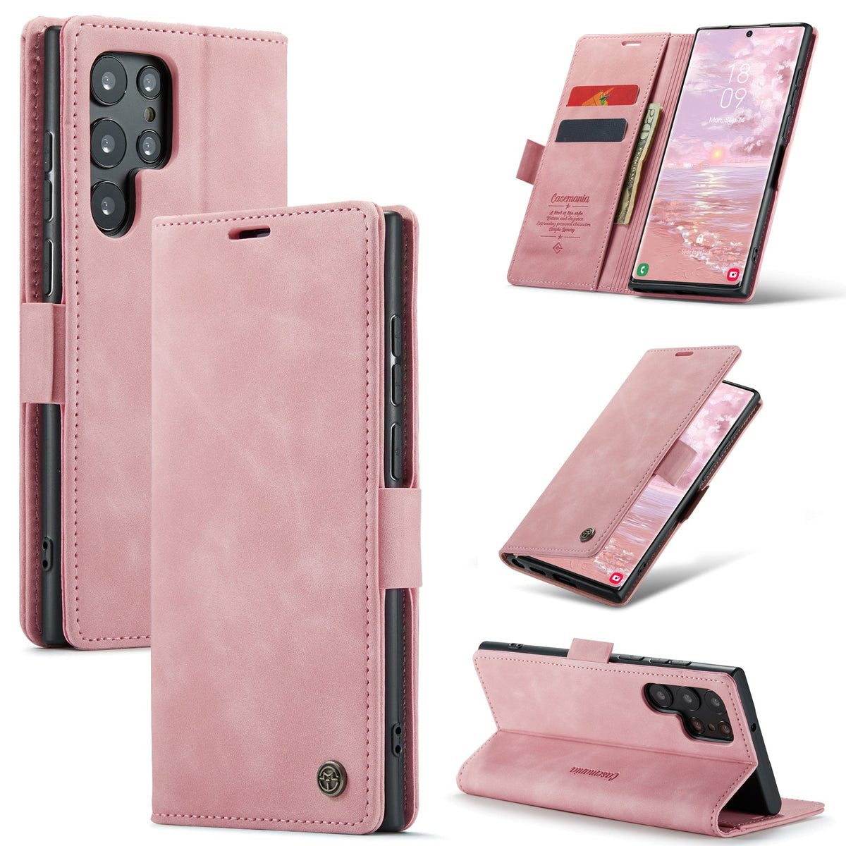 Samsung Galaxy S25 Ultra Hoesje - Pale Pink - Dunne Bookcase