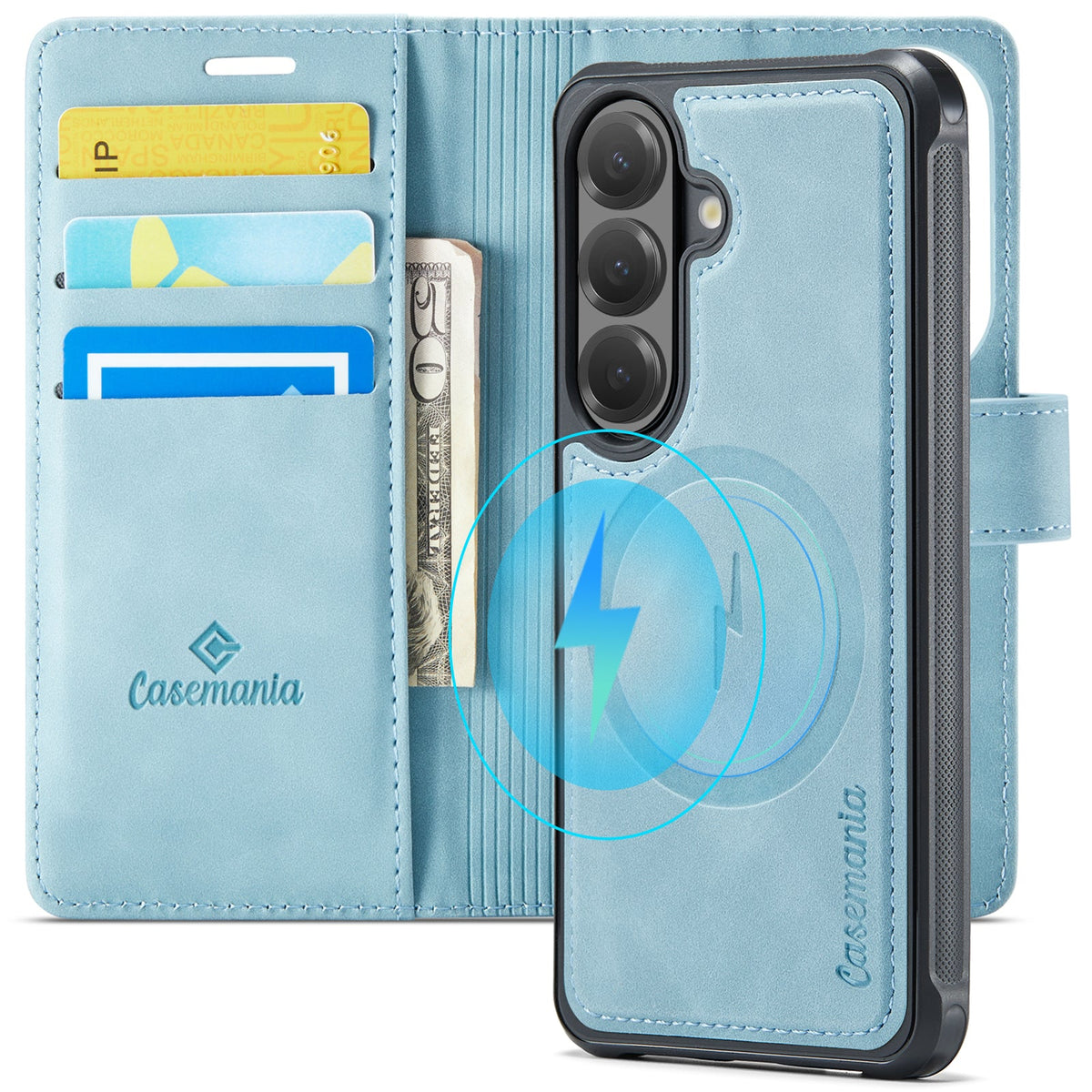 Samsung Galaxy A37 Hoesje - Aqua Blue - 2 in 1 MagSafe Bookcase