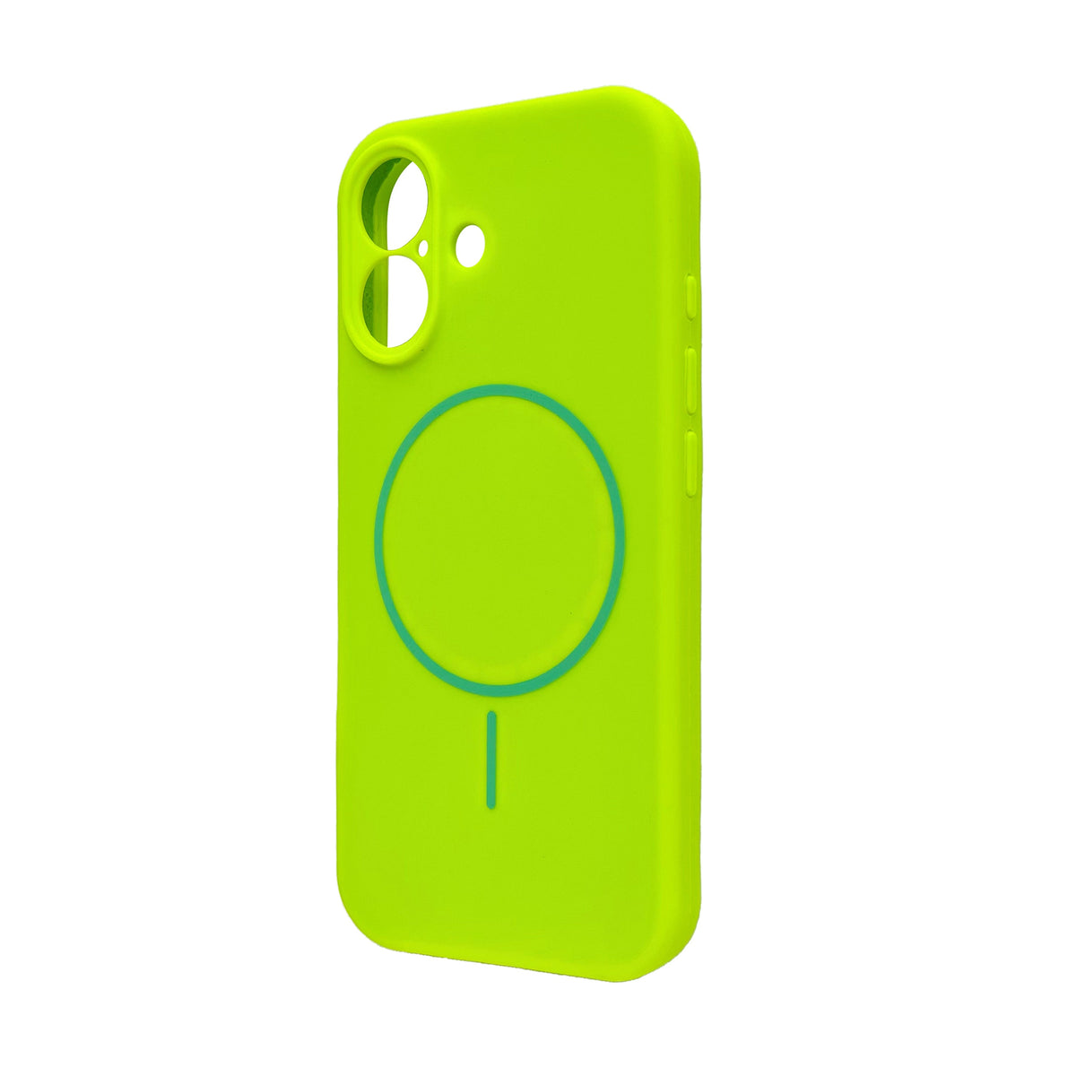 iPhone 17 Hoesje - Lime Groen - Liquid MagSafe Thin Ring Back Cover