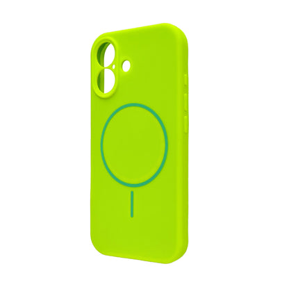 iPhone 17 Hoesje - Lime Groen - Liquid MagSafe Thin Ring Back Cover