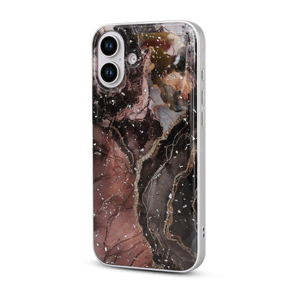 Apple iPhone 16 Plus Hoesje - Zwart - Marmer MagSafe Back Cover