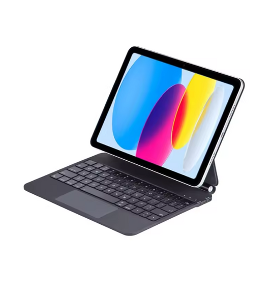 iPad 11 inch (2025) - Zwart - Keyboard Case met Touchpad + Verlichting