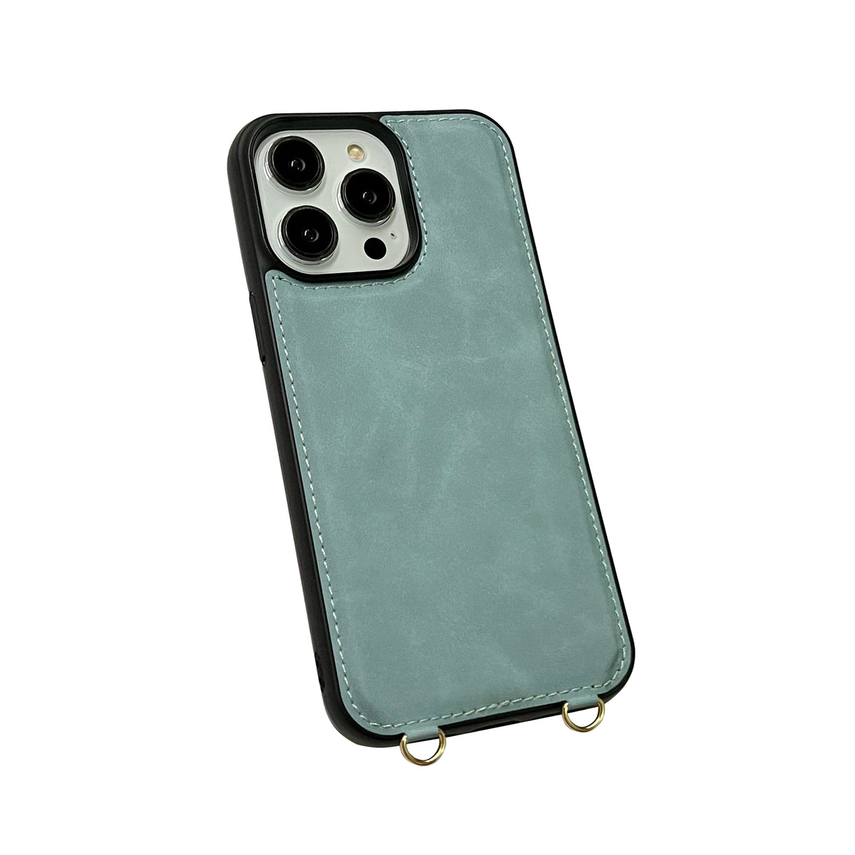 Apple iPhone 16 Pro Max Hoesje - Aqua Blue - Luxe Bookcase met Telefoonkoord