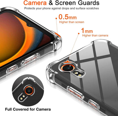 Samsung Galaxy XCover 7 Hoesje - Transparant - Anti-Shock Back Cover
