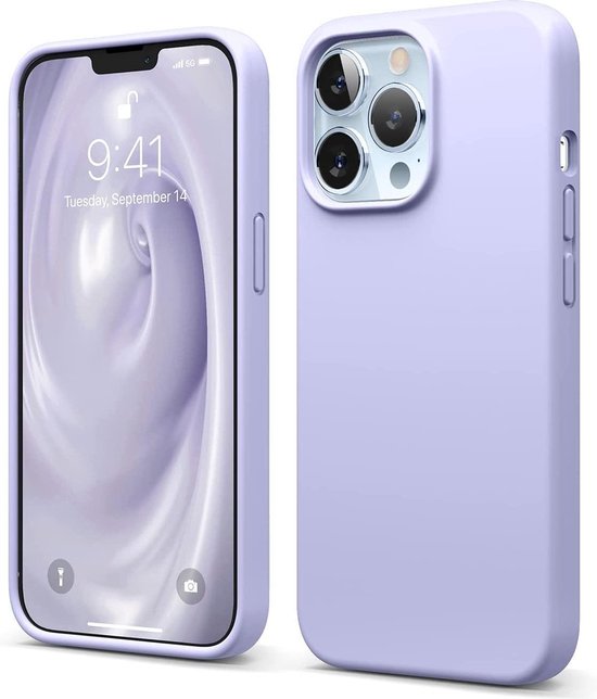 Apple iPhone 13 Pro Max Hoesje - Paars - Siliconen Back Cover