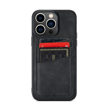 Apple iPhone 15 Pro Max Case - Charcoal Gray - Back Cover with Card Holder