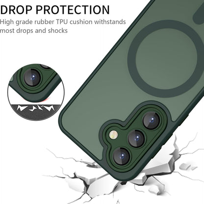 Samsung Galaxy A37 Hoesje - Groen - Matte Armor MagSafe Back Cover